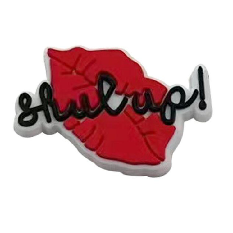 new arrived cartoon pink girl shoe accessories clog charm bracelet wristband decoration button