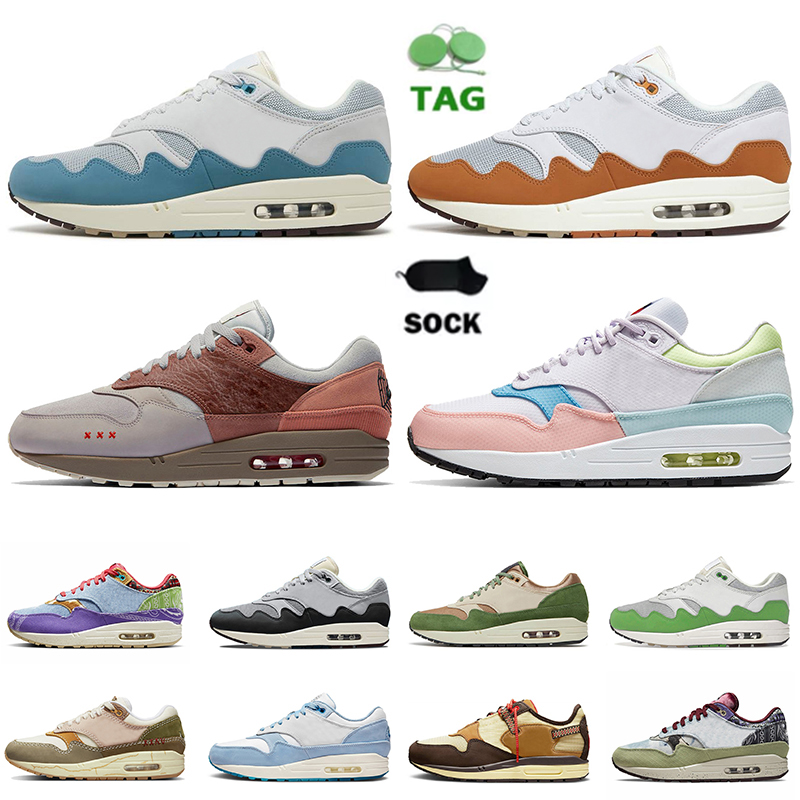 Patta x 1 87 Running Shoes For Men Women Designer Maxs Trainers Concepts Heavy Noise Aqua Monarch Baroque Brown Amsterdam Obsidian Classic OG Sneakers With Socks, D29 white red 36-45
Patta x 1 87 Running Shoes For Men Women Designer Maxs Trainers Concepts Heavy Noise Aqua Monarch Baroque Brown Amsterdam Obsidian Classic OG Sneakers With Socks, D29 white red 36-45