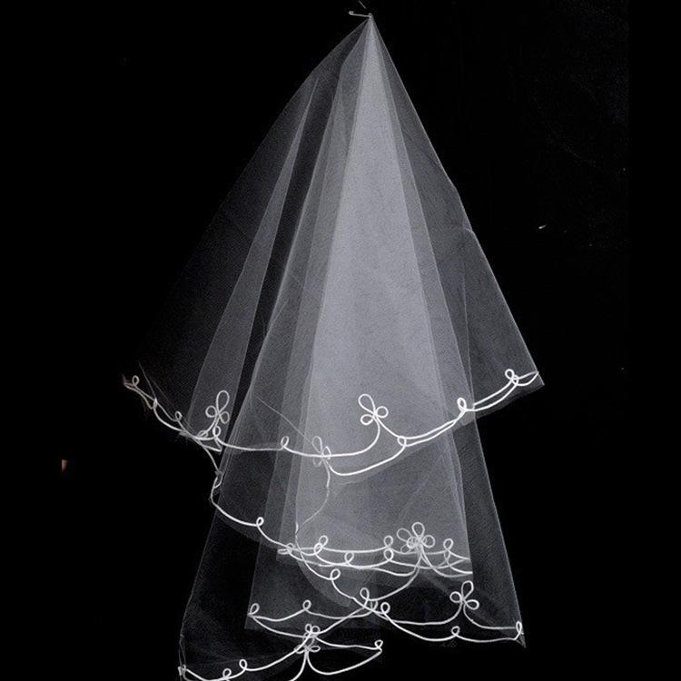 Bridal Veils Red White Veil Simple Velos De Noiva One-Layer Wedding Short No Comb 1.5MeterBridal, Red 2
Bridal Veils Red White Veil Simple Velos De Noiva One-Layer Wedding Short No Comb 1.5MeterBridal, Red 2