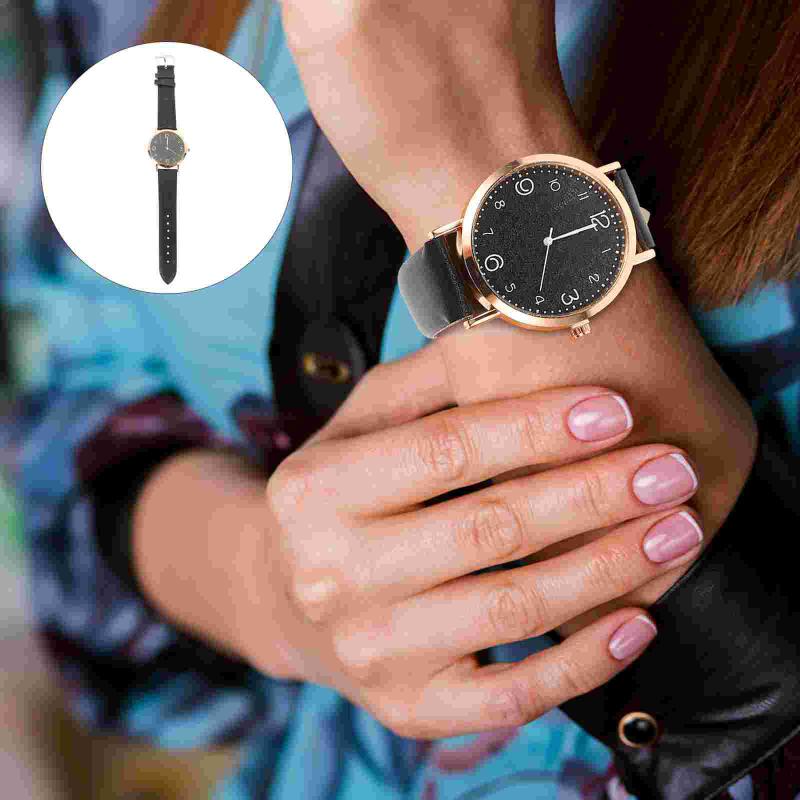 Wristwatches Simple Lady Watch Wrist Fashion Birthday Festival Gift, Black