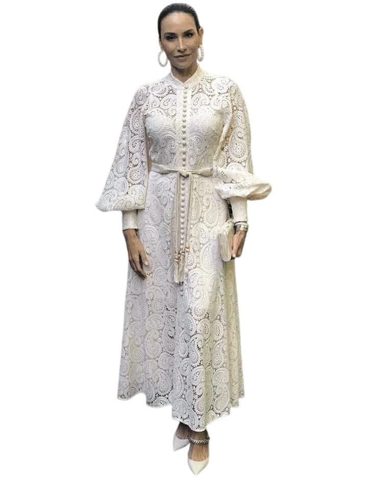 Canftan Kaftan Full Lace Evening Dress vintage Long Sleeve Ankle Length moroccan henna Prom Party Dresses