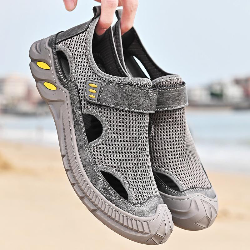 Sandals Men Shoes Summer Handmade Large Size Mesh Casual Breathable Sneakers Outdoor Beach Wading, Black
Sandals Men Shoes Summer Handmade Large Size Mesh Casual Breathable Sneakers Outdoor Beach Wading, Black