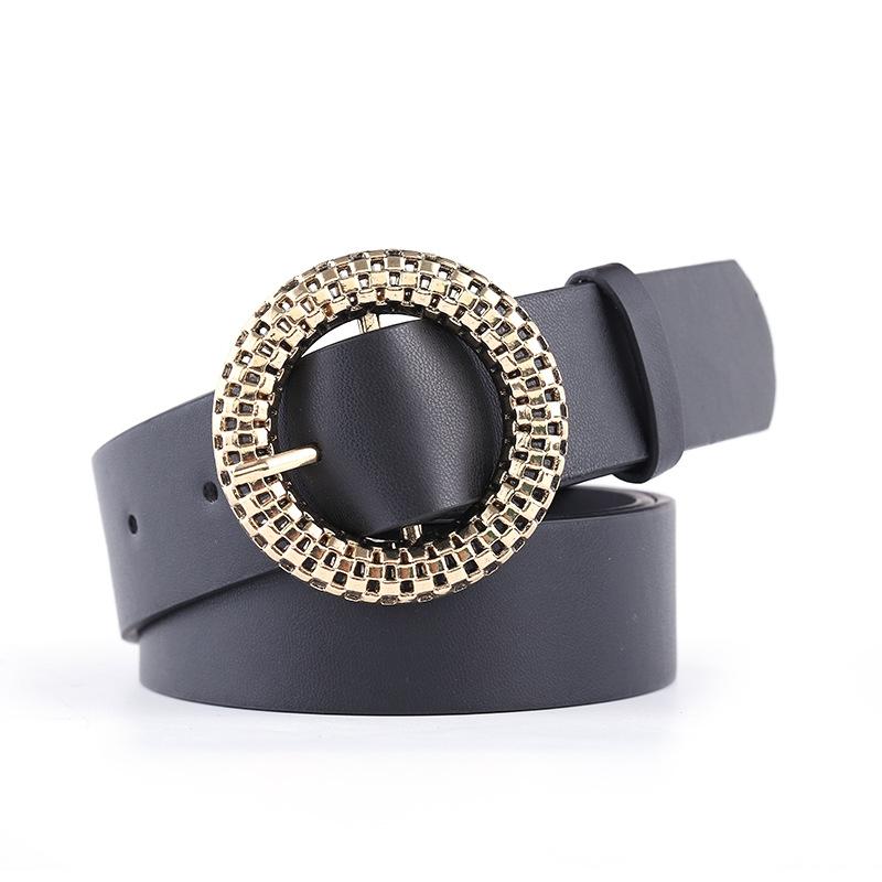 Belts Women Belt Cool Waistband Round Buckle Square Casual Ladies Youth Fashion, Black
Belts Women Belt Cool Waistband Round Buckle Square Casual Ladies Youth Fashion, Black