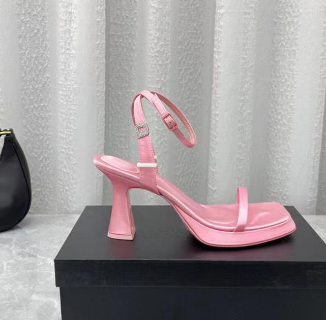 Silk high-heeled Sandals Women A Wang Chunky Heel Ankle Interlace Lace Up Ladies Fashion Letter Strap Diamond Square Heels Sandals, Black
Silk high-heeled Sandals Women A Wang Chunky Heel Ankle Interlace Lace Up Ladies Fashion Letter Strap Diamond Square Heels Sandals, Black
