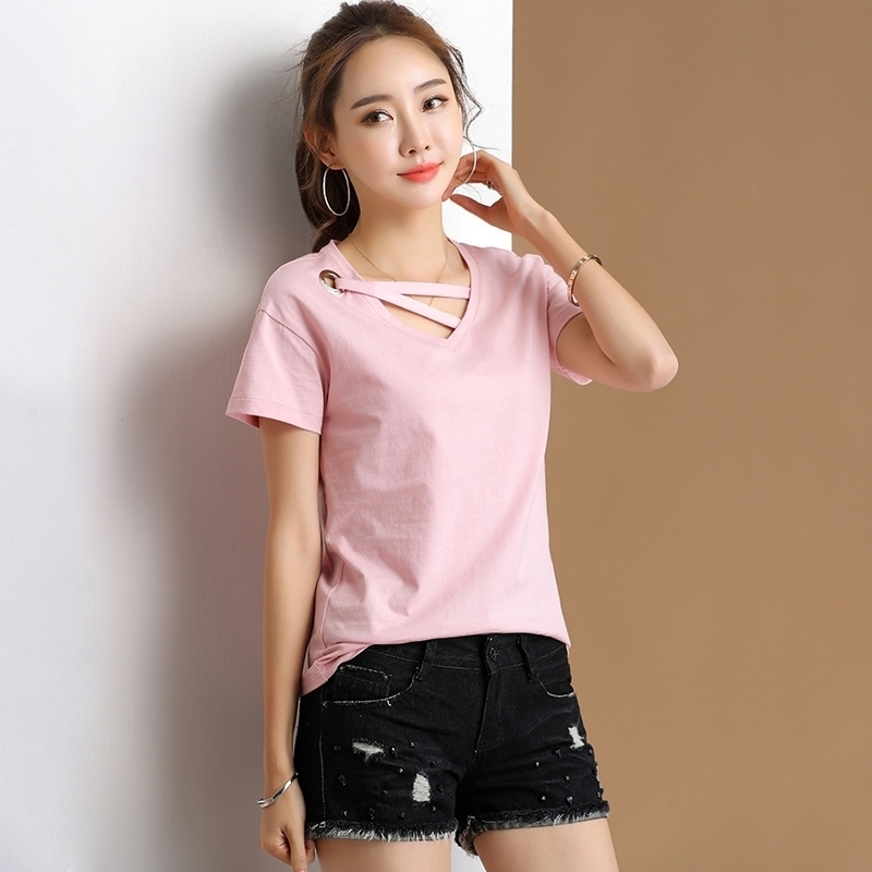Summer Women High Quality Cotton Tshirts Fashion Casual Short Sleeve Oneck Tshirts Tops SXXL Y200422, Pink
Summer Women High Quality Cotton Tshirts Fashion Casual Short Sleeve Oneck Tshirts Tops SXXL Y200422, Pink