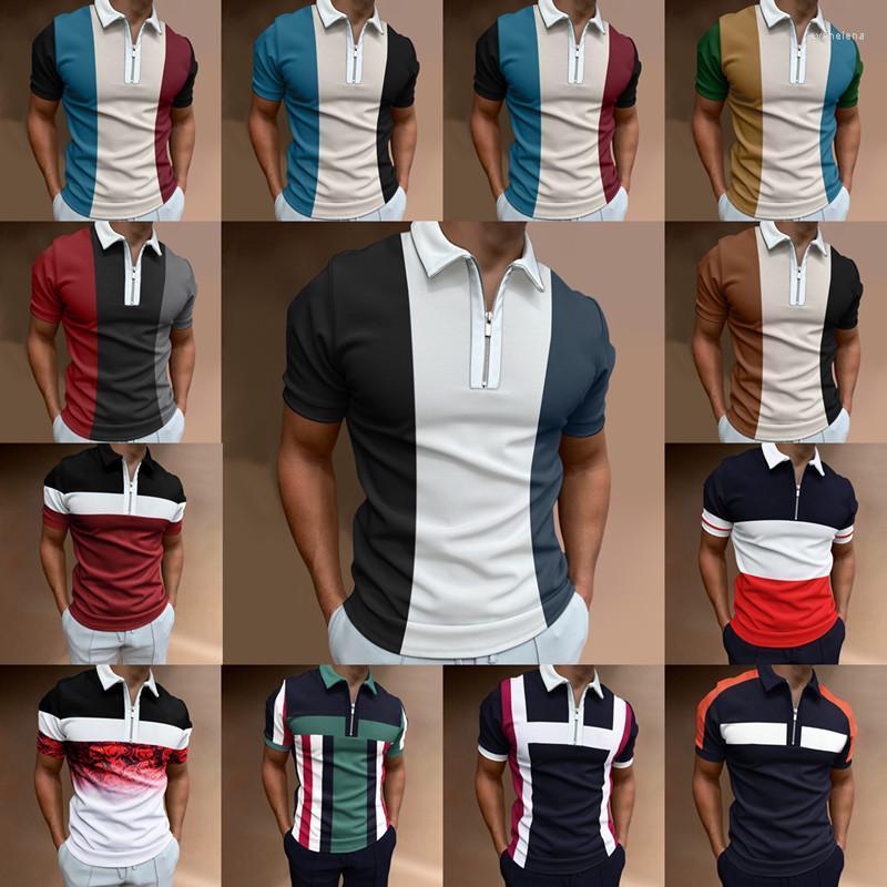 Men' Polos European And American Summer Lapel Shirt Men' Short-sleeved T-shirt Casual Color Matching Men'sMen' Men'sMen' Evan22, Photo color1
Men' Polos European And American Summer Lapel Shirt Men' Short-sleeved T-shirt Casual Color Matching Men'sMen' Men'sMen' Evan22, Photo color1