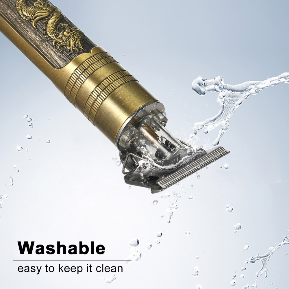 Professional Cordless Electric Hair Trimmer Vintage Haircut Hair Clipper Barber Beard Hair Cutting Machine For Man