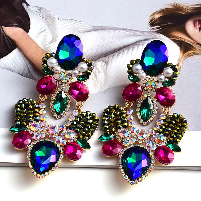 Dangle & Chandelier Style Statement Long Crystal Metal Drop Earrings High-Quality Fashion Glass Jewelry Accessories For WomenDangle
Dangle & Chandelier Style Statement Long Crystal Metal Drop Earrings High-Quality Fashion Glass Jewelry Accessories For WomenDangle