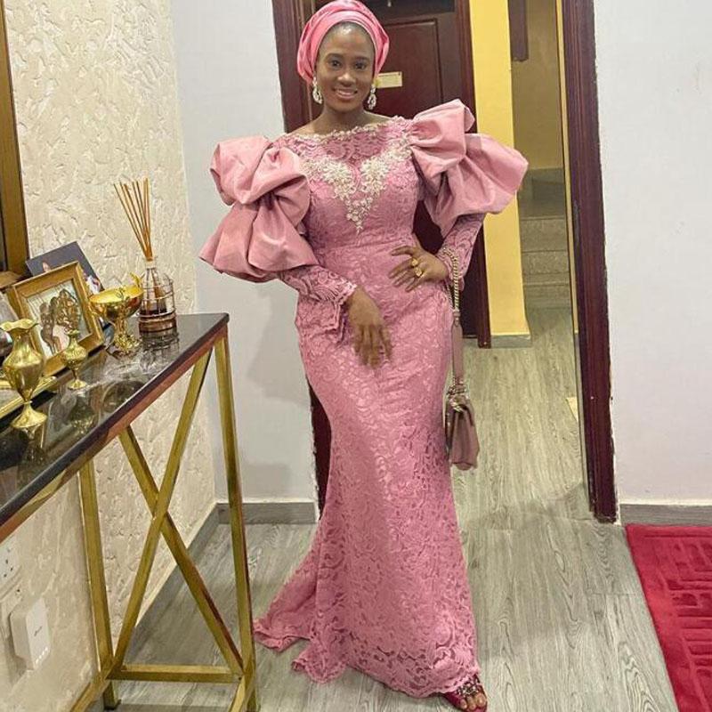 Party Dresses Plus Size Mermaid Evening Gowns With Puffy Sleeves Appliques Lace Long Prom Dress Aso Ebi DressParty, Black
Party Dresses Plus Size Mermaid Evening Gowns With Puffy Sleeves Appliques Lace Long Prom Dress Aso Ebi DressParty, Black