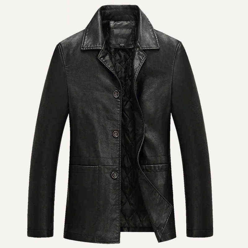 Business Leather Jacket Men Thick Warm Liner Windbreaker Mens PU Leather Jacket Father's Gift Jaqueta Masculinas Plus Size -4XL T220728, Coffee
Business Leather Jacket Men Thick Warm Liner Windbreaker Mens PU Leather Jacket Father's Gift Jaqueta Masculinas Plus Size -4XL T220728, Coffee