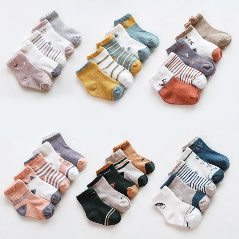 Socks 5Pairs/set Lovely Cartoon Baby For Born Stripe Girl Boy Cotton Infant Toddler Floor Kids Sokken, Expression
Socks 5Pairs/set Lovely Cartoon Baby For Born Stripe Girl Boy Cotton Infant Toddler Floor Kids Sokken, Expression