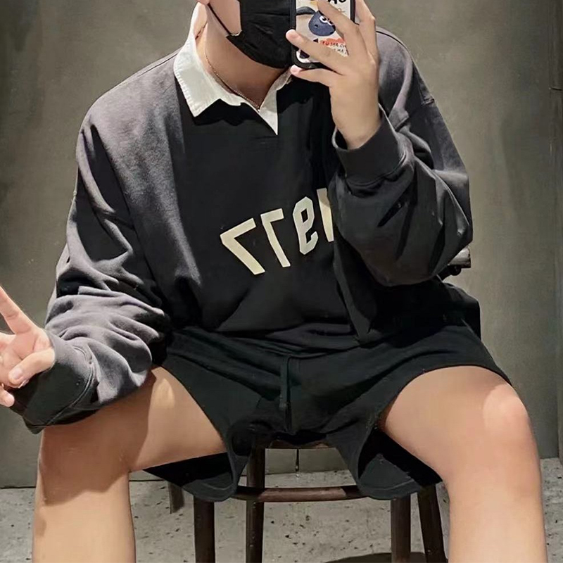 Rugby Polo Sweater Casual Oversize Terry Polo-Neck Sweatshirts Pullovers Jumpers Men Women Hip Hop Streetwear MG220132, Black
Rugby Polo Sweater Casual Oversize Terry Polo-Neck Sweatshirts Pullovers Jumpers Men Women Hip Hop Streetwear MG220132, Black