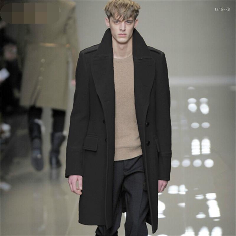 Men' Wool & Blends Woolen Coat Winter Double-breasted Military Style Long Cloak Lapel Trench Kend22, Black
Men' Wool & Blends Woolen Coat Winter Double-breasted Military Style Long Cloak Lapel Trench Kend22, Black