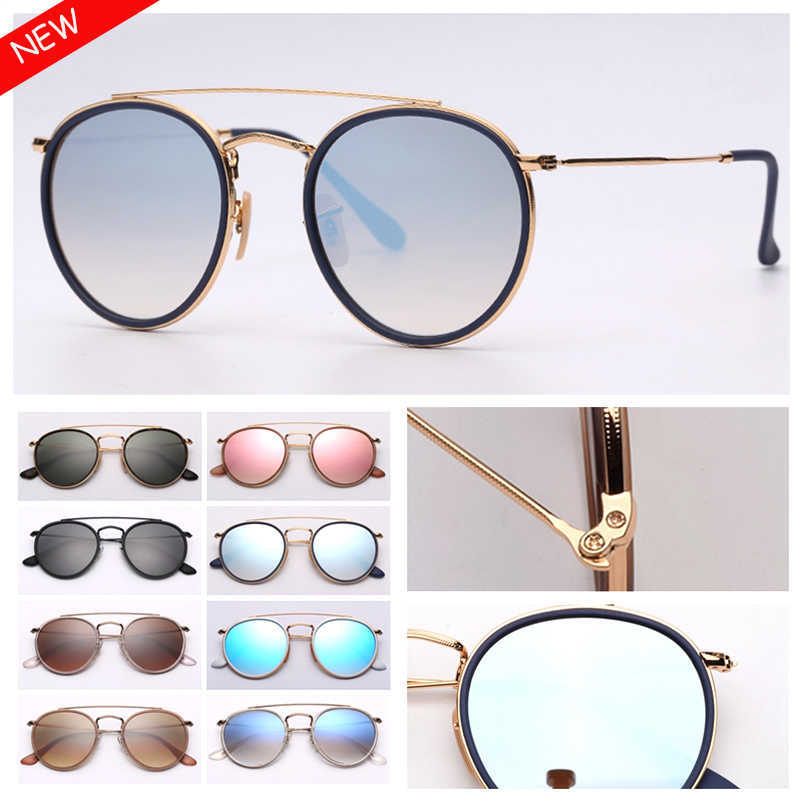 Fashion Round Sunglasses Womens Vintage Sunglass Double Bridge Sun Glasses Mens Eyeware Des Lunettes De Soleil UV Protection Glass Lenses
Fashion Round Sunglasses Womens Vintage Sunglass Double Bridge Sun Glasses Mens Eyeware Des Lunettes De Soleil UV Protection Glass Lenses
