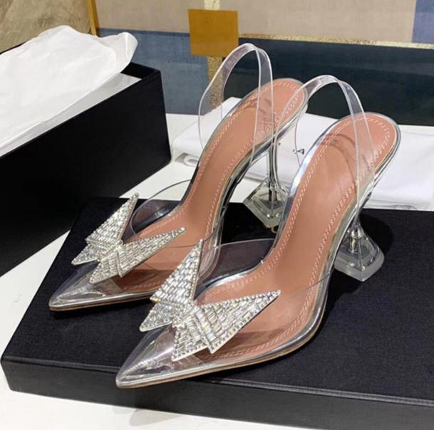 WOMEN AMINA Muaddi High-heeled sandals and shoes Transparent PVC Rhinestone Butterfly Wine Glass ladies banquet wedding crystal High Heel Sandals 35-42, Green
WOMEN AMINA Muaddi High-heeled sandals and shoes Transparent PVC Rhinestone Butterfly Wine Glass ladies banquet wedding crystal High Heel Sandals 35-42, Green