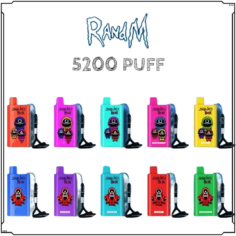 Original RandM Squid Box 5200 Puffs Disposable Puff Bar Cigarette Starter Kit 850mAh Rechargeable Battery 12ml Pod Mesh Coil Vape Pen Genuine Wholesale
Original RandM Squid Box 5200 Puffs Disposable Puff Bar Cigarette Starter Kit 850mAh Rechargeable Battery 12ml Pod Mesh Coil Vape Pen Genuine Wholesale