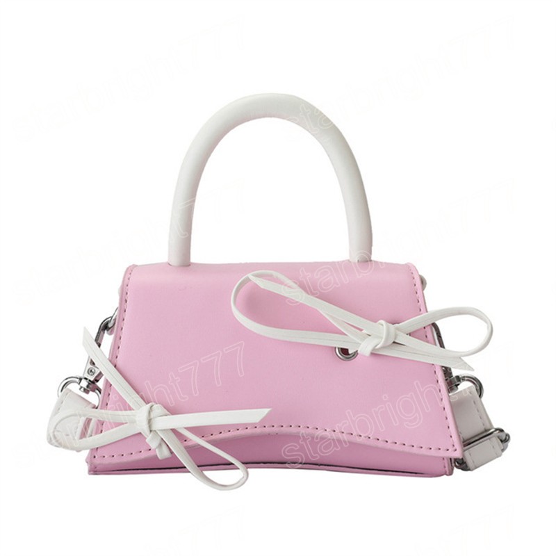 Lovely Children's Small Square Shoulder Bag PU Leather Baby Girls Messenger Bags Cute Bow Design Kids Mini Coin Purse Handbags