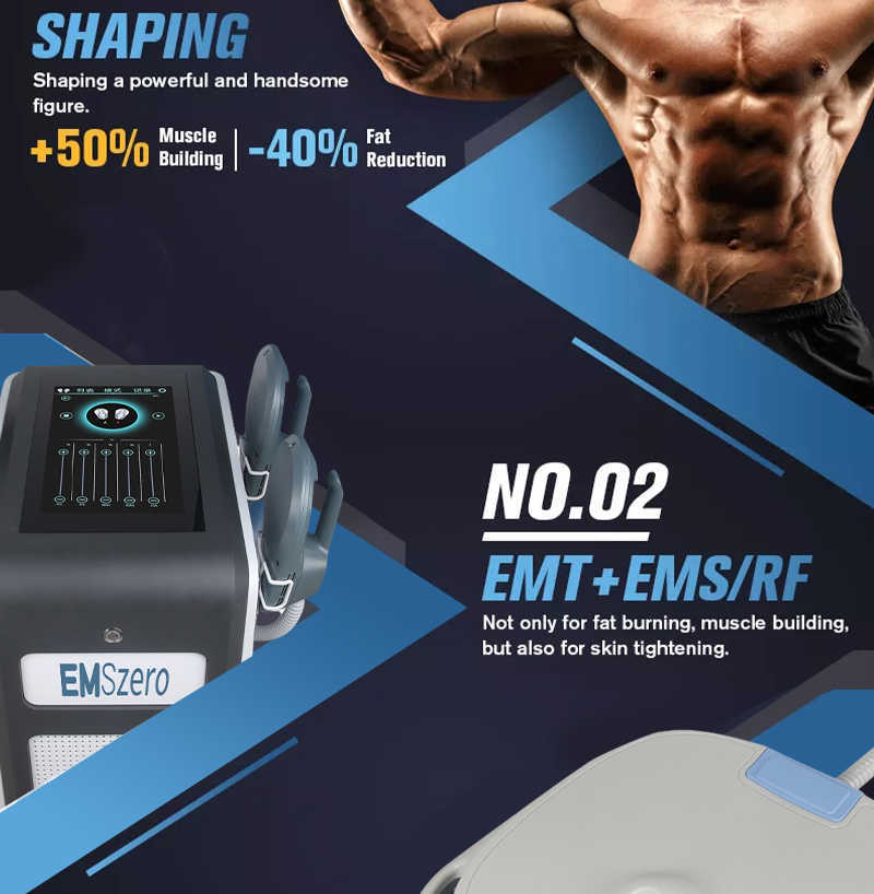 Slimming Machine 10 Tesla Energy Electromagnetic Muscle Stimulate Body Contouring Sculpting Equipment