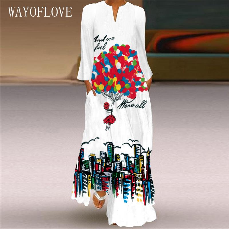 Casual Dresses WAYOFLOVE Fashion 3D Print White Dress 2022 Long Sleeve Autumn Beach Woman Elegant Plus Size Women, Black;gray
Casual Dresses WAYOFLOVE Fashion 3D Print White Dress 2022 Long Sleeve Autumn Beach Woman Elegant Plus Size Women, Black;gray