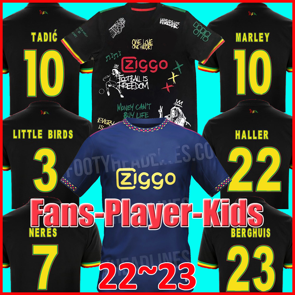 2021 TADIC Bob Marley soccer jersey KUDUS ANTONY BLIND BERGHUIS KLAASSEN ajaxs HALLER NERES CRUYFF LITTLE BIRDS men kids football kit shirt third uniforms 9999, Player home
2021 TADIC Bob Marley soccer jersey KUDUS ANTONY BLIND BERGHUIS KLAASSEN ajaxs HALLER NERES CRUYFF LITTLE BIRDS men kids football kit shirt third uniforms 9999, Player home