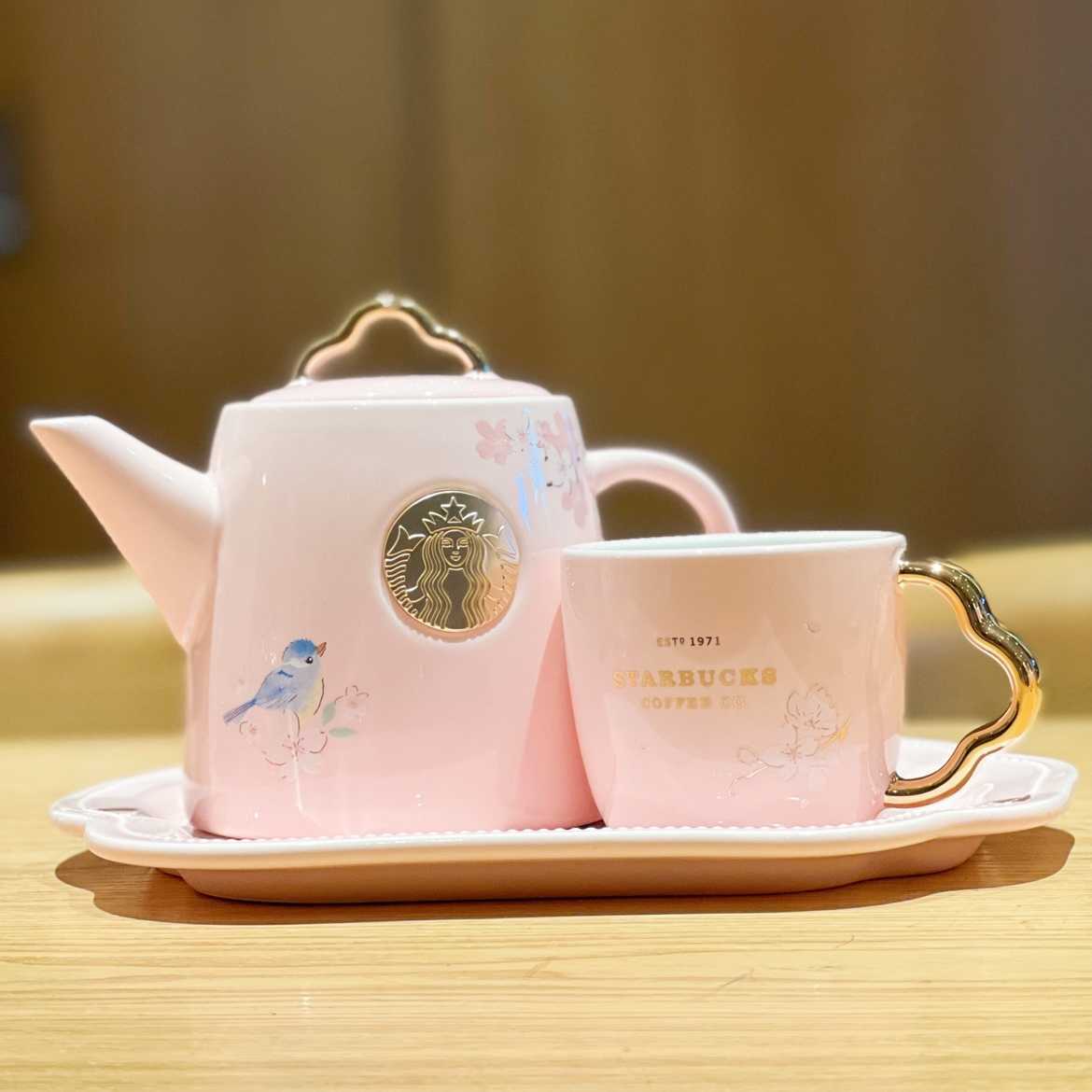 Starbucks 2022 new cherry blossom Ruyi teapot ceramic tea set Mug pot tray combination home office Cup, Yellow
Starbucks 2022 new cherry blossom Ruyi teapot ceramic tea set Mug pot tray combination home office Cup, Yellow