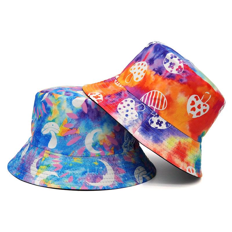 Berets Cotton Mushroom Print Double Sided Bucket Hat Women Men Fisherman Outdoor Travel Tie Dye Sun Cap HatsBerets
Berets Cotton Mushroom Print Double Sided Bucket Hat Women Men Fisherman Outdoor Travel Tie Dye Sun Cap HatsBerets