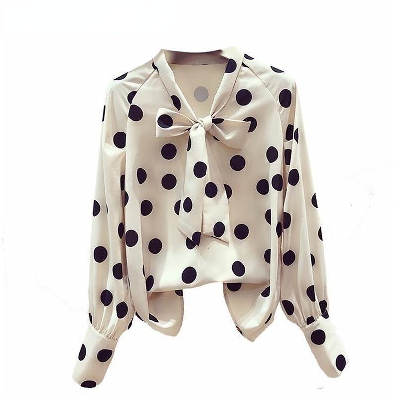Women' Blouses & Shirts 2022 Spring Women Fashion Long Sleeves Satin Blouse Vintage Femme Bow Collar Dot Street Elegant Imitation Silk, As pic
Women' Blouses & Shirts 2022 Spring Women Fashion Long Sleeves Satin Blouse Vintage Femme Bow Collar Dot Street Elegant Imitation Silk, As pic
