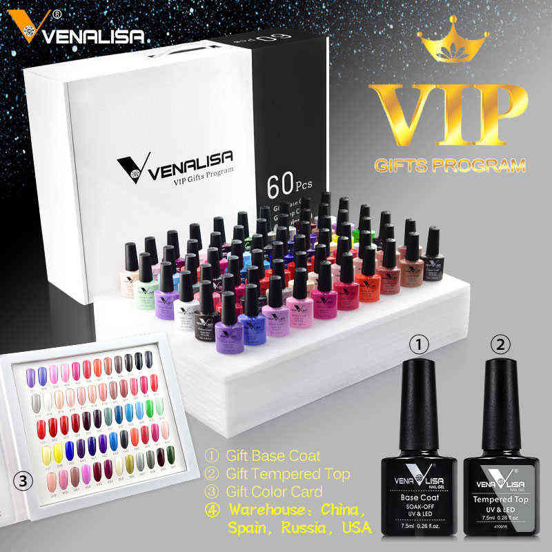 NXY Nail Gel Fast Delivery 60 Colors Polish Set Soak Off Base Coat Topcoat Color Book Manicure Full 0328