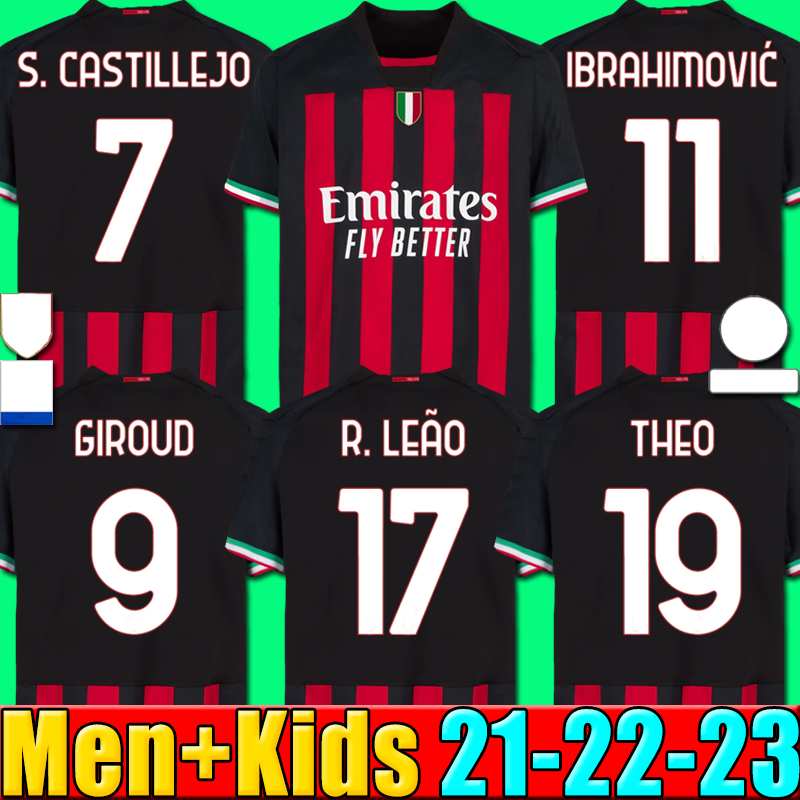 21 22 23 soccer jersey 4th GIROUD TOMORI IBRAHIMOVIC football shirt 2022 2023 TONALI REBIC Camiseta de futbol ROMAGNOLI LEAO Ac Milans men kids, P17 21 22 3rd kids
21 22 23 soccer jersey 4th GIROUD TOMORI IBRAHIMOVIC football shirt 2022 2023 TONALI REBIC Camiseta de futbol ROMAGNOLI LEAO Ac Milans men kids, P17 21 22 3rd kids