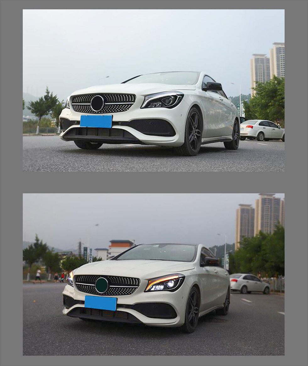 Car Lamp Daytime Running Lights Headlight For Benz W117 CLA LED Head light CLA200 2014-20 Auto Headlights Assembly