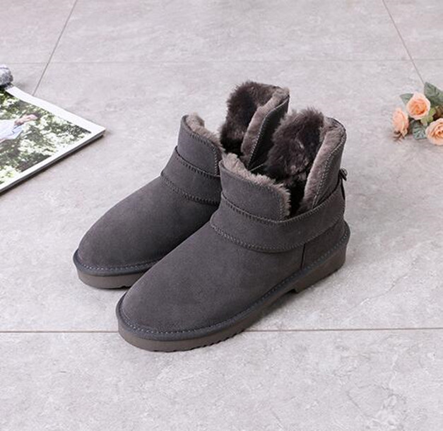 Genuine leather women LayLa Cashmere shoes snow boots Comfortable casual Sheepskin fur boots Beautiful christmas birthday gift U card dustbag