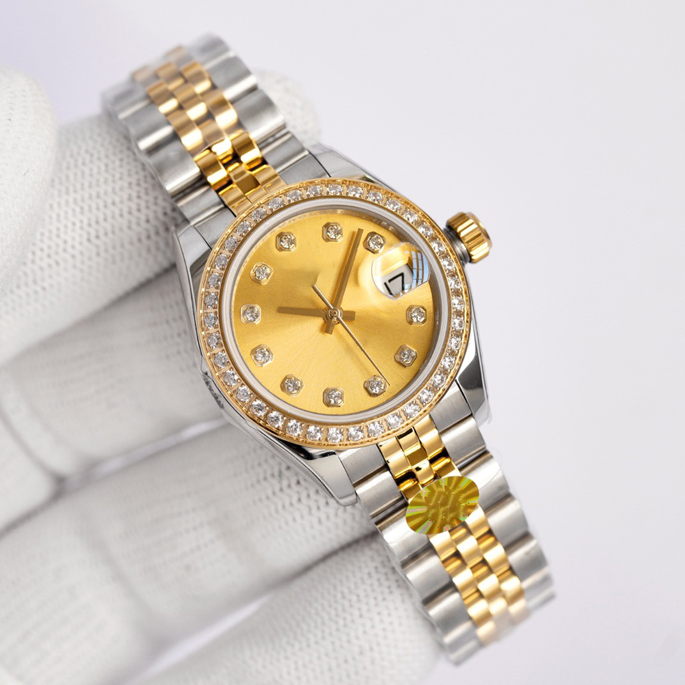 Business Ladies Watch 31mm 28mm Automatic Mechanical Watches Stainless Steel Strap Diamond Dial Design Waterproof WristWatch Classic Gift WristWatches For Women, Color 9
Business Ladies Watch 31mm 28mm Automatic Mechanical Watches Stainless Steel Strap Diamond Dial Design Waterproof WristWatch Classic Gift WristWatches For Women, Color 9