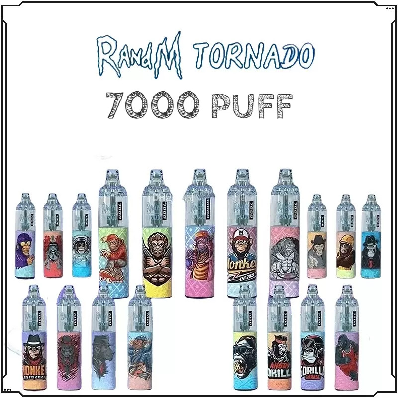 Original RandM Tornado 7000 Puffs Disposable Vape Pen Electronic Cigarettes starter kit 14ml Pod With Mesh Coil 6 Glowing Colors Rechargeable Authentic wholesale
Original RandM Tornado 7000 Puffs Disposable Vape Pen Electronic Cigarettes starter kit 14ml Pod With Mesh Coil 6 Glowing Colors Rechargeable Authentic wholesale