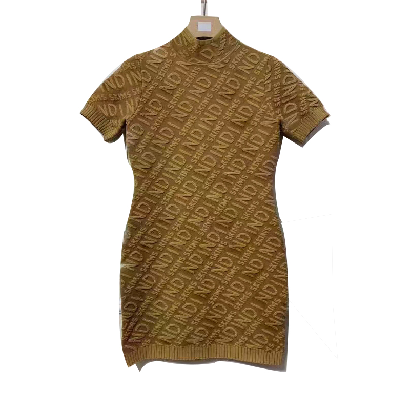 Women designer dresses 3D Relief Letter dress High Qualiy Fashion Knits Short sleeve stand collar Ladies Cardigan Jumper Clothing 8styles and 4 colors
Women designer dresses 3D Relief Letter dress High Qualiy Fashion Knits Short sleeve stand collar Ladies Cardigan Jumper Clothing 8styles and 4 colors