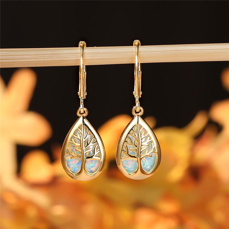 Dangle & Chandelier White Blue Fire Opal Tree Of Life Earrings For Women Retro Fashion Luxury Yellow Gold Water Drop Female Wedding JewelryD
Dangle & Chandelier White Blue Fire Opal Tree Of Life Earrings For Women Retro Fashion Luxury Yellow Gold Water Drop Female Wedding JewelryD