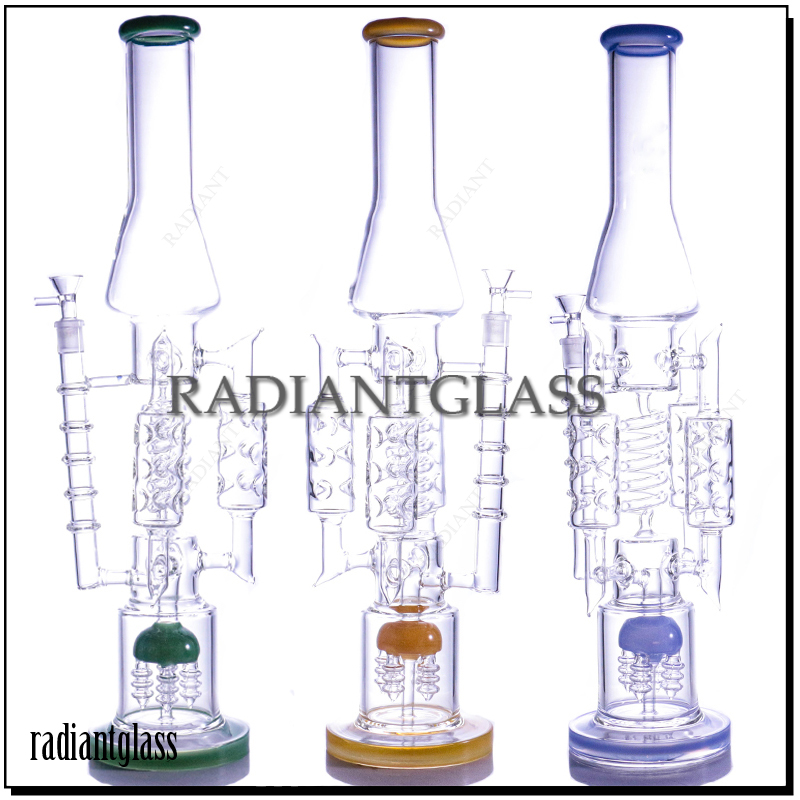 Multi-chamber bong gourd perc bongs spiral condenser large hookahs with 14mm bowl female joint smoking water pipe 21.1 inches
Multi-chamber bong gourd perc bongs spiral condenser large hookahs with 14mm bowl female joint smoking water pipe 21.1 inches