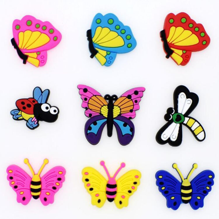 colorfuls Butterfly cartoon shoe charms garden shoecharms buckle clog bracelet wristband decoration accessories gift