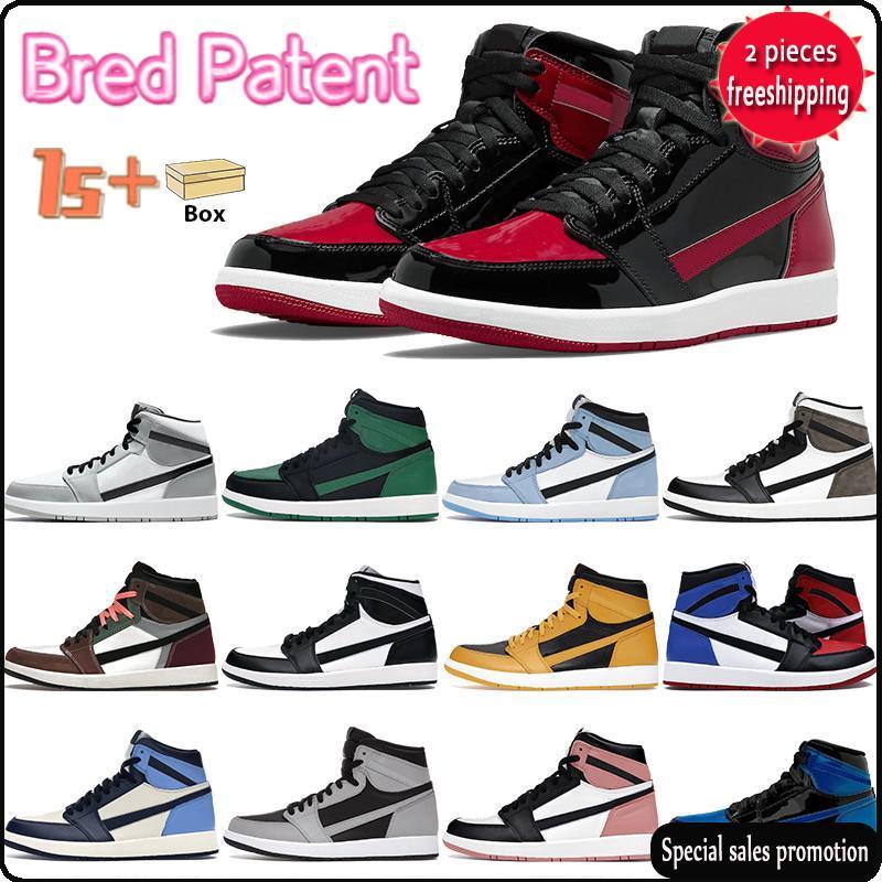 2022 With Box Bred Patent High 1 Basketball Shoes 1s Mens Sneakers Twist Hyper Royal University Blue Dark Mocha Pine Green Black Rust Pink Men, 1s (24)
2022 With Box Bred Patent High 1 Basketball Shoes 1s Mens Sneakers Twist Hyper Royal University Blue Dark Mocha Pine Green Black Rust Pink Men, 1s (24)