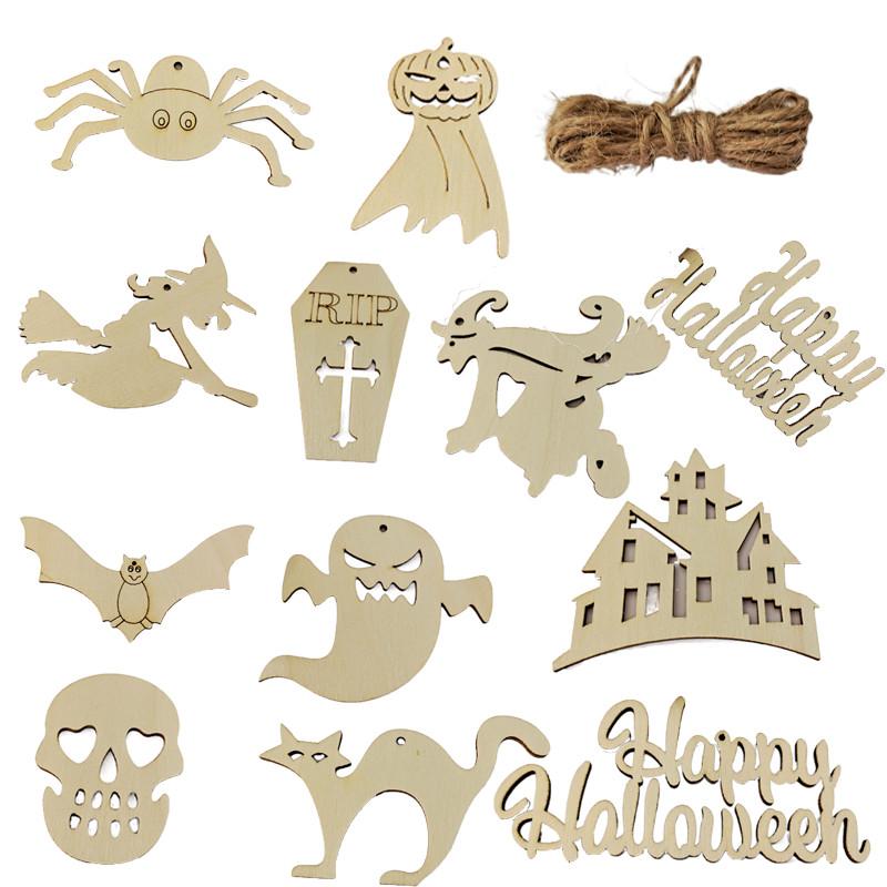 Party Decoration 10pcs Halloween Wooden Slices Blank Hanging Tag Wood Ornaments Bat Witch Pumpkin Twine Ropes For Ornament Supply
Party Decoration 10pcs Halloween Wooden Slices Blank Hanging Tag Wood Ornaments Bat Witch Pumpkin Twine Ropes For Ornament Supply