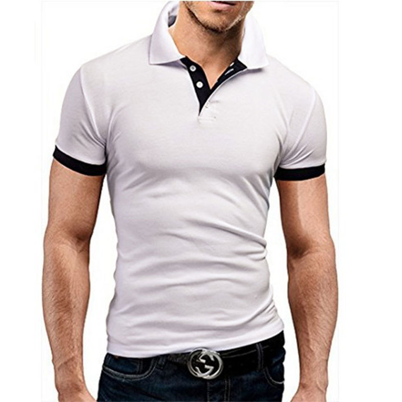 Summer Short Sleeve Polo Shirt Men Fashion Polo Shirts Casual Slim Solid Color Business Men's Polo Shirts Men's Clothing 220408