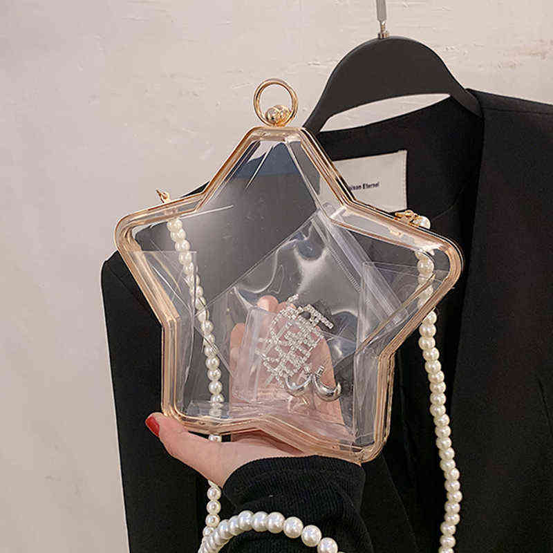 Evening Bags Bolso De Hombro Transparente Con Pentagrama Para Mujer Bandolera Moda Verano 2022 220517, Clear
Evening Bags Bolso De Hombro Transparente Con Pentagrama Para Mujer Bandolera Moda Verano 2022 220517, Clear