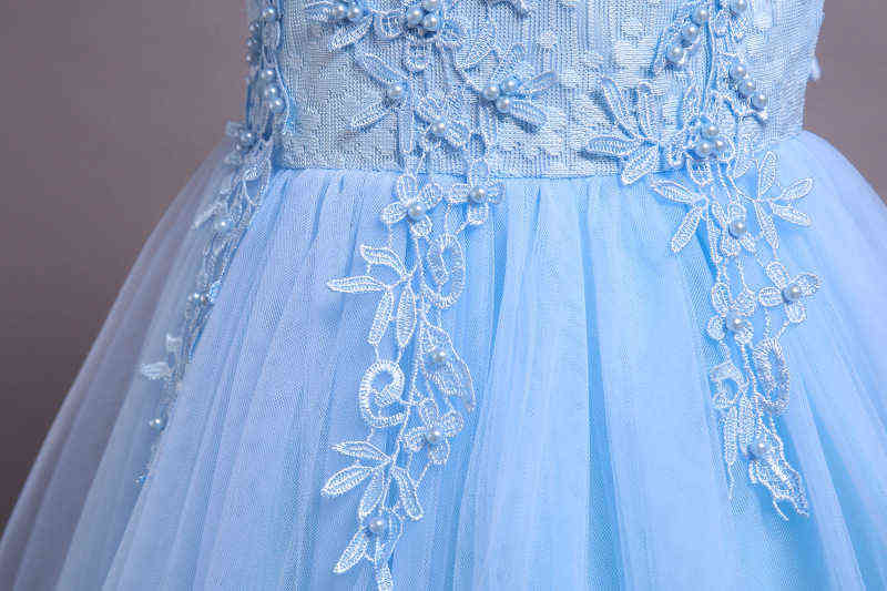 Girls Dresses Birthday party Formal Evening Gown Princess Dress Flower Girls teens Children Clothing For Girl Clothes Y220510