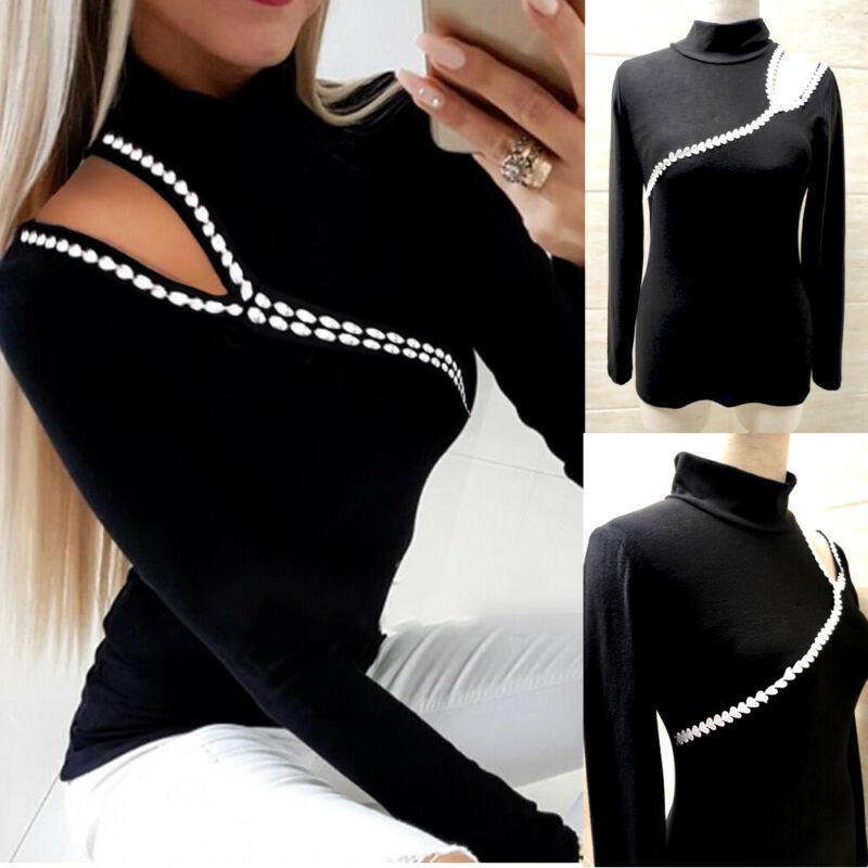 Women' Blouses & Shirts Women Cold Shoulder Hoodie Sweatshirt Long Sleeve Pullover Jumper Tops Blouse UK, Black
Women' Blouses & Shirts Women Cold Shoulder Hoodie Sweatshirt Long Sleeve Pullover Jumper Tops Blouse UK, Black