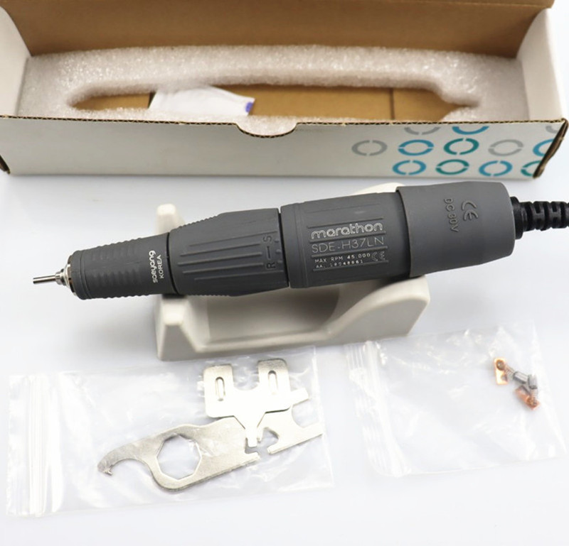 STRONG 210 45000RPM 35K & 45K RPM Dental LAB MARATHON Micromotor Polishing Handpiece 2.35mm SDE-H37LN H37L1 102L 105L 220711