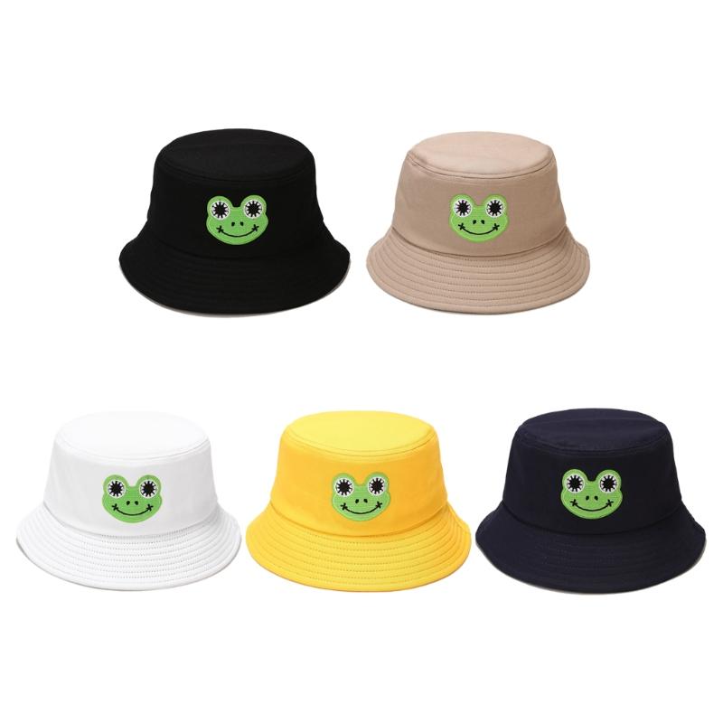 Berets N7MF Casual Cartoon Frog Labeling Fisherman Hat Foldable Basin Bucket Cotton Sun Protection, White
Berets N7MF Casual Cartoon Frog Labeling Fisherman Hat Foldable Basin Bucket Cotton Sun Protection, White