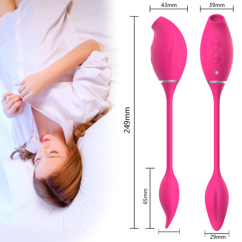 2 in 1 G-Spot Clitoral Sucking Vibrator With Vibrating Egg Clitoris Stimulator Nipples Clit Sucker Sex Toys For Women Adults 18 220317