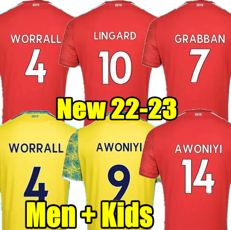 LINGARD 22 23 Nottingham GRABBAN Soccer Jersey Johnson Surridge 2022 2023 Forest home Awoniyi AMEOBI MIGHTEN KROVINOVIC Zinckernagel Football Shirt Men kids
LINGARD 22 23 Nottingham GRABBAN Soccer Jersey Johnson Surridge 2022 2023 Forest home Awoniyi AMEOBI MIGHTEN KROVINOVIC Zinckernagel Football Shirt Men kids