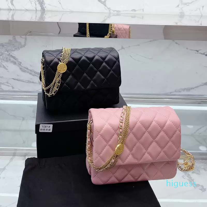 French Women's Bag Early Autumn Luxury Classic Mini Flip Quilted Coin Pocket Sheepskin Gold Metal Mhain Crossed Accordion Multi Pocket Cesigner Sachet Handbag, Pink
French Women's Bag Early Autumn Luxury Classic Mini Flip Quilted Coin Pocket Sheepskin Gold Metal Mhain Crossed Accordion Multi Pocket Cesigner Sachet Handbag, Pink