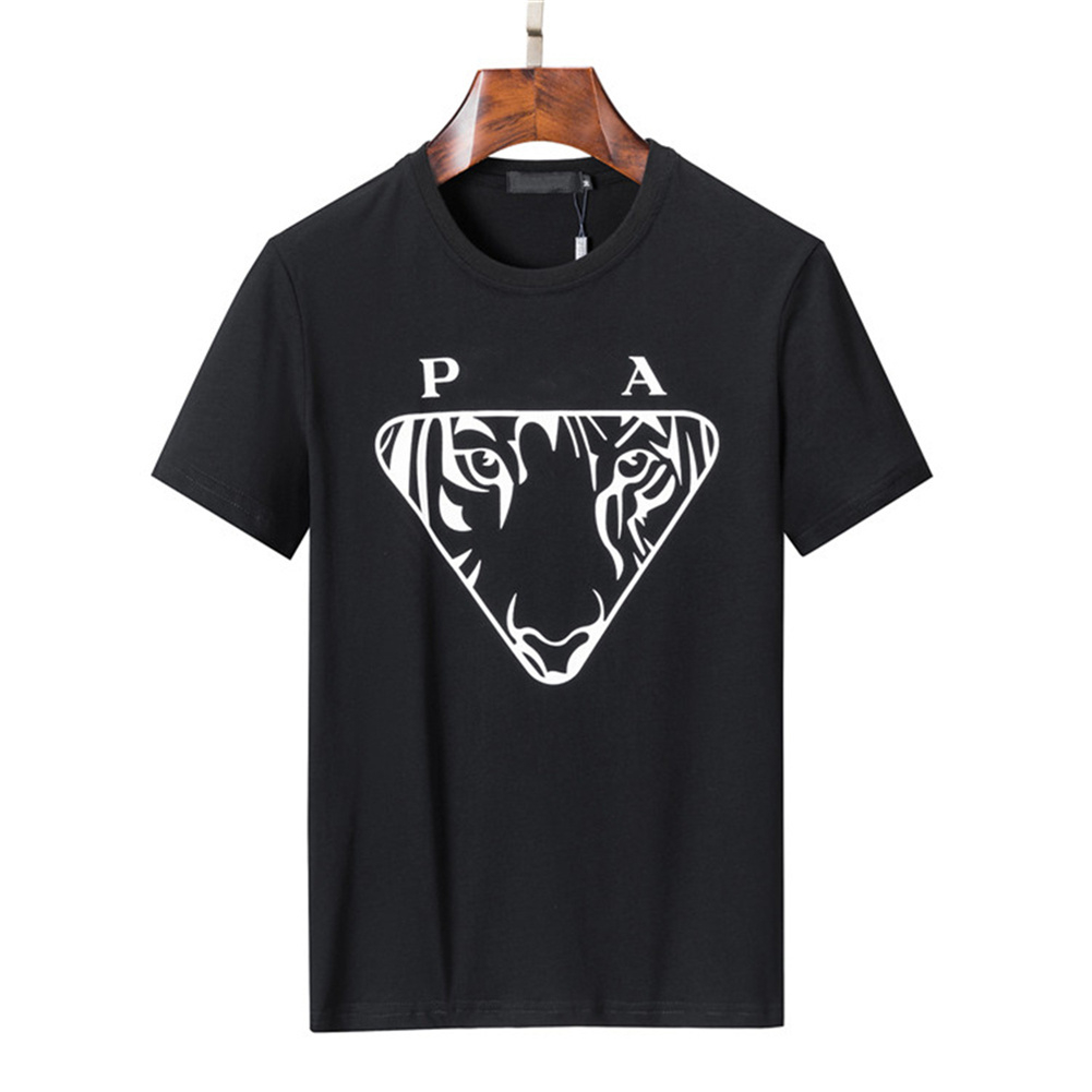 Designer Brand Luxury Mens Tees T Shirts Soft Cotton Short Sleeves T-shirts 4D Letter Printed Summer Casual Comfort Men's Clothing Apparel Black and white green color