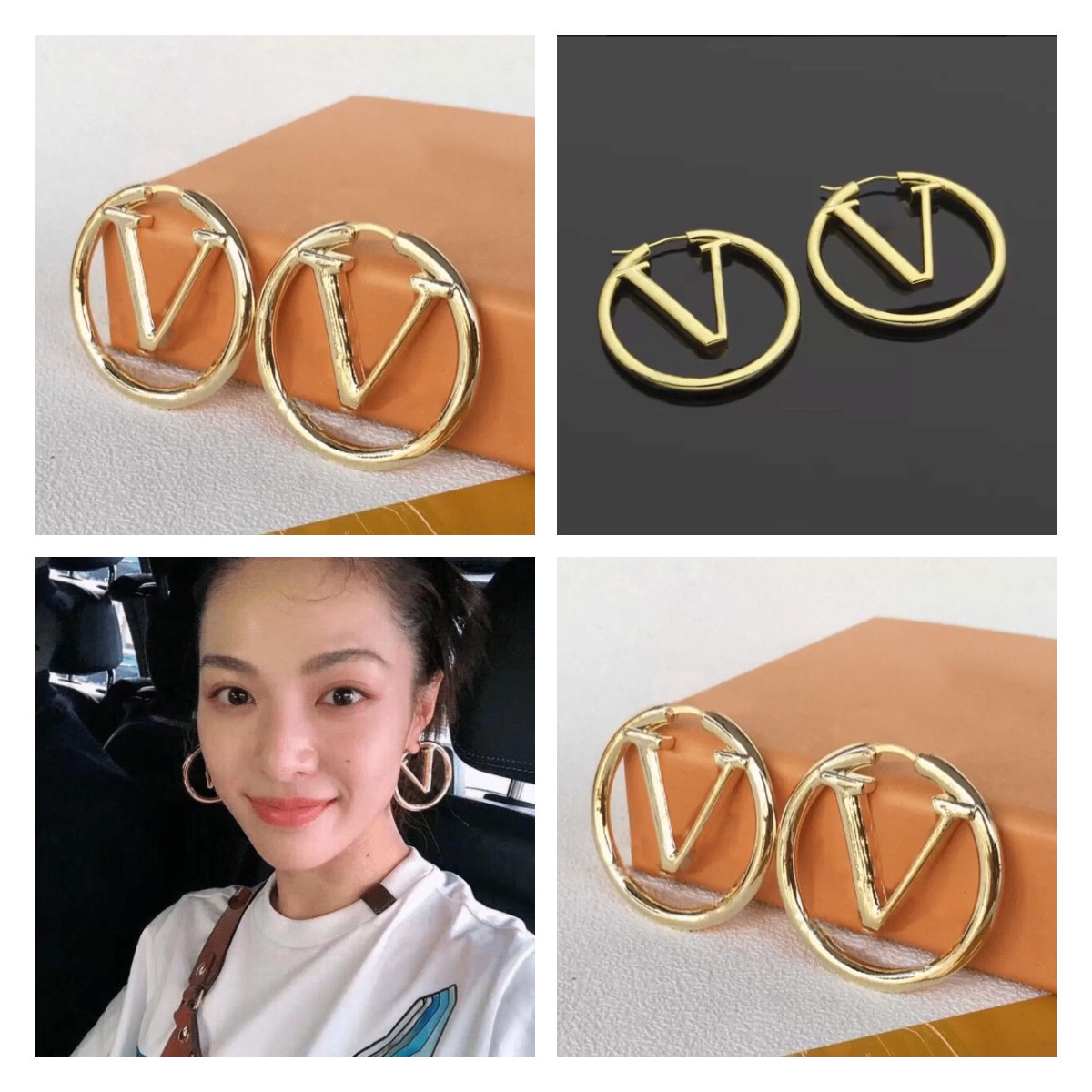 Hot Designer Earrings Women Party Earring Fashion 18K Gold Plated Earrings for Lady New Wedding Lovers Gift Engagement Jewelry for Bride
Hot Designer Earrings Women Party Earring Fashion 18K Gold Plated Earrings for Lady New Wedding Lovers Gift Engagement Jewelry for Bride